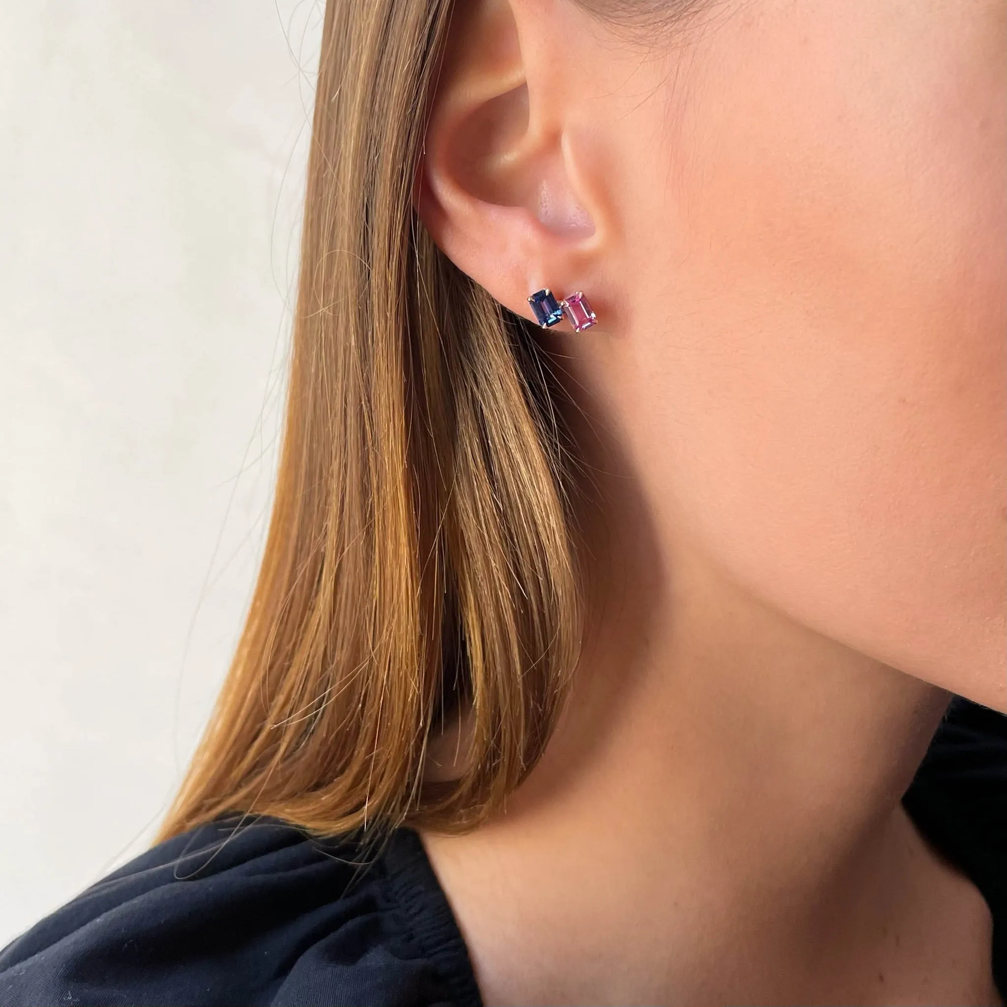 Sapphire Duo Studs