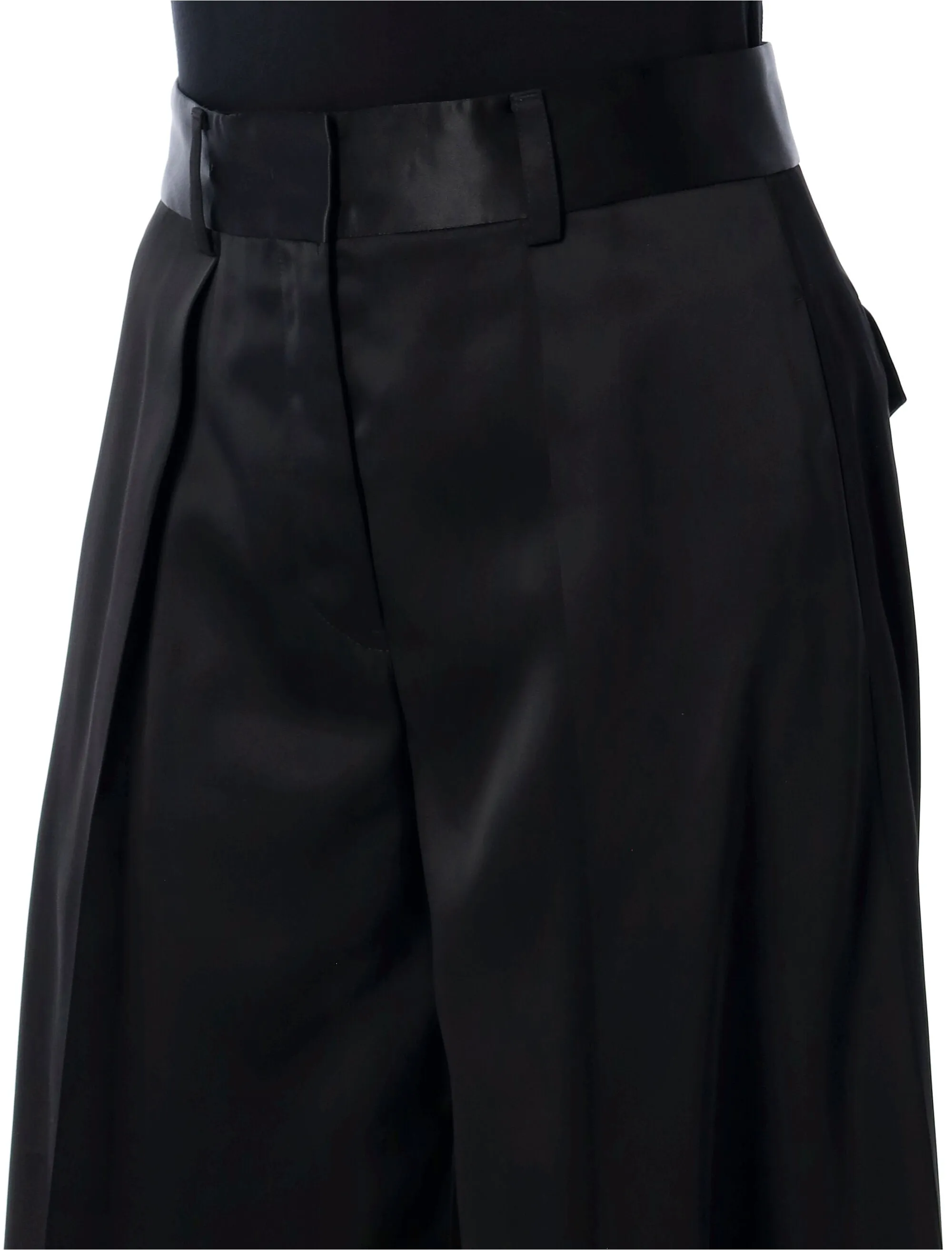 SATIN PALAZZO PANTS