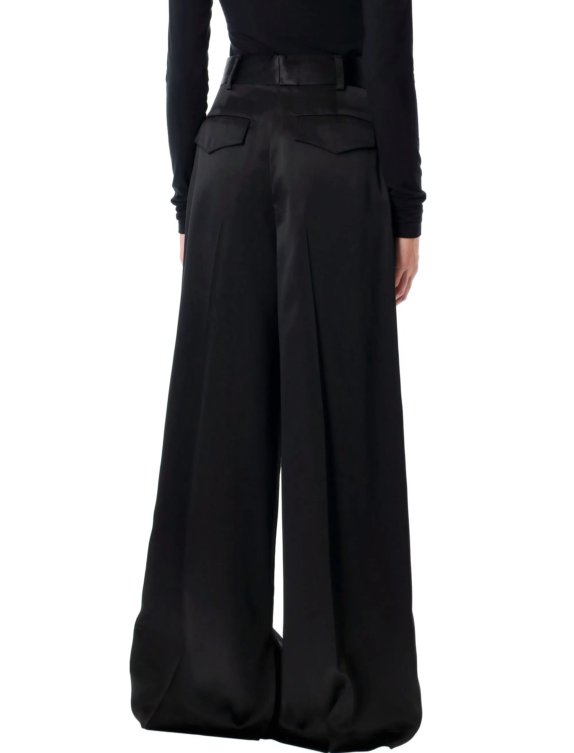 SATIN PALAZZO PANTS