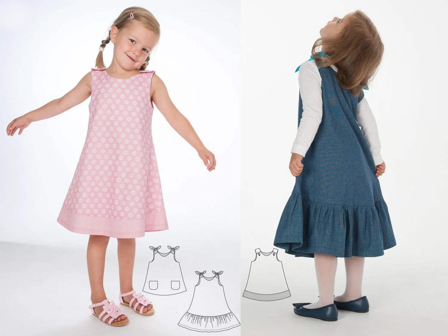 STEFFI   SIENA Baby girls dress sewing pattern ebook pdf