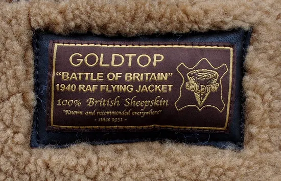 The "Battle of Britain" 1940 RAF Sheepskin Flying Jacket