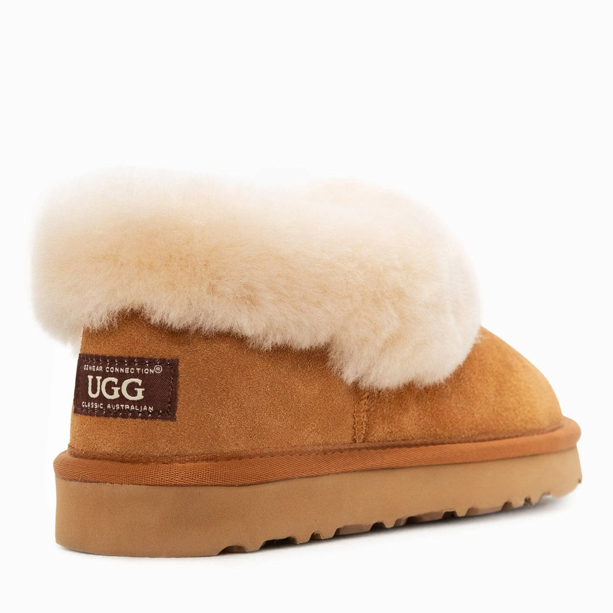 UGG Alberich Fluffy Collar Slippers