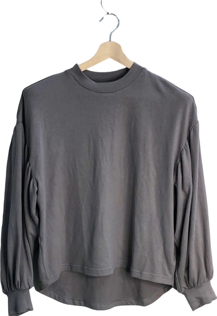 Varley Grey Brannon Long Sleeve Top UK M