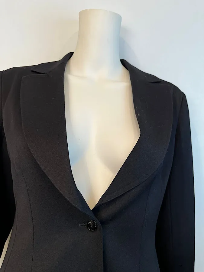 Vintage Chanel 98A 1998 Fall Classic Black Blazer Jacket FR 40 US 4/6