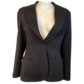 Vintage Chanel 98A 1998 Fall Classic Black Blazer Jacket FR 40 US 4/6