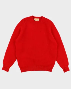 Vintage Mens Red Baycrest Knit Sweater - M