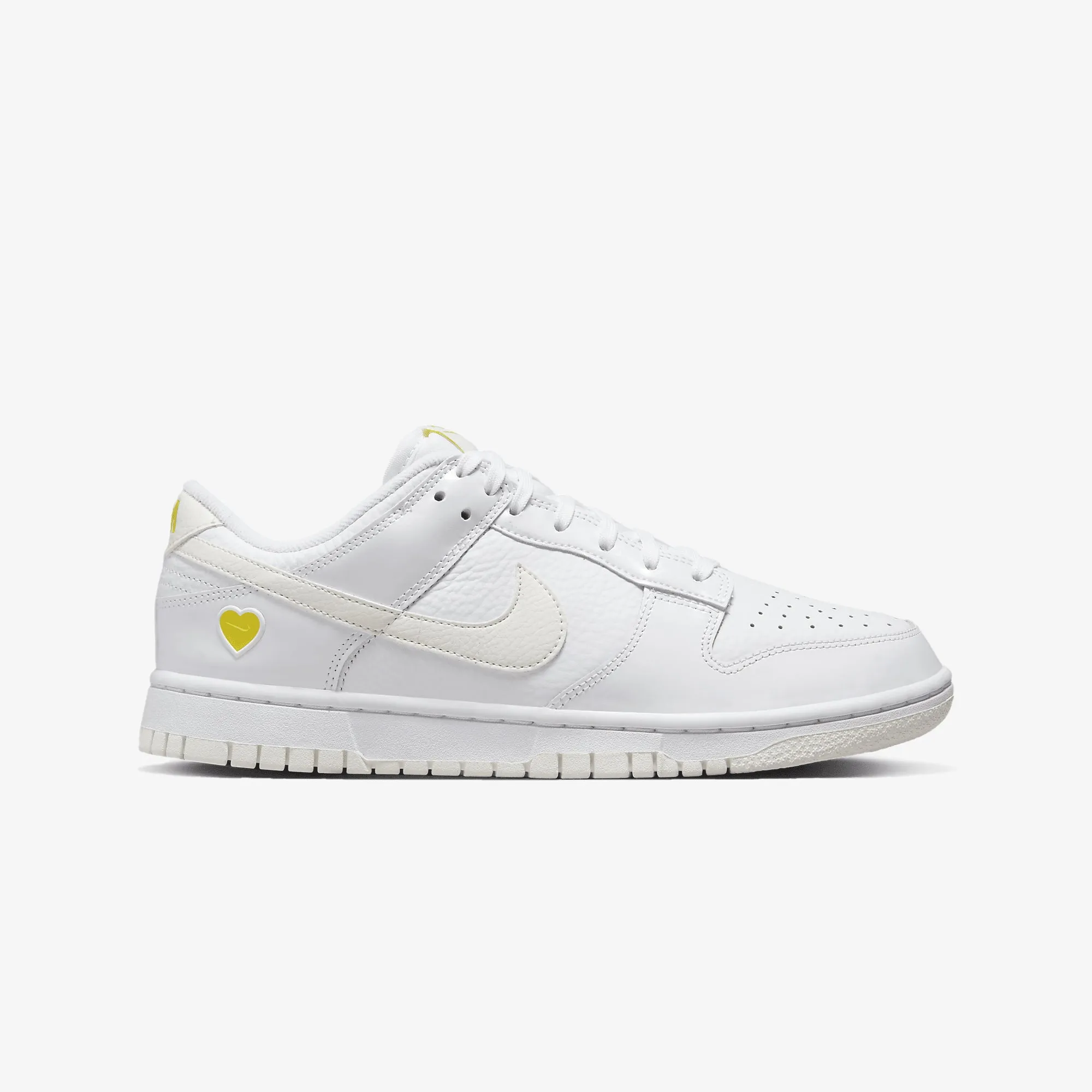 WMN'S DUNK LOW 'WHITE/SAIL-OPTI YELLOW'